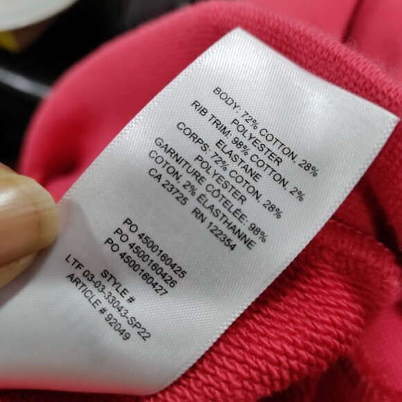 Tna Airy fFleece Perfect 1/4 Zip Mock Neck Oversized Cropped Sweatshirt Red M - Picture 7 of 12